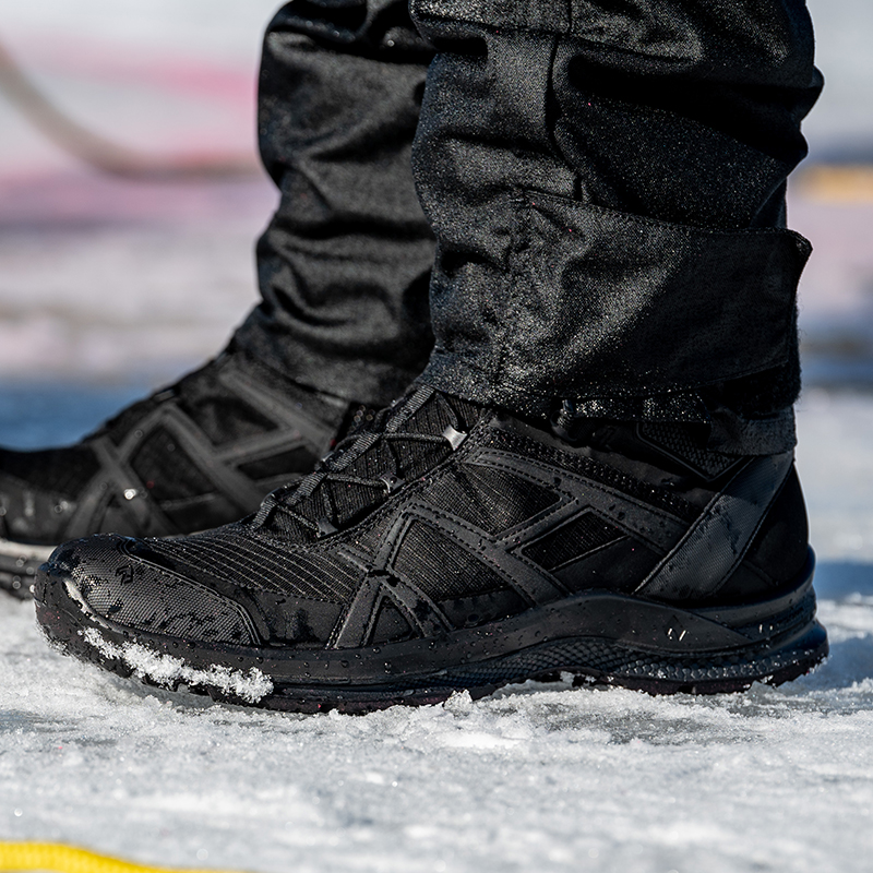 Dominate any terrain with HAIX black tactical boots! Shop HAIX for durable, waterproof, and slip-resistant footwear for ultimate performance.