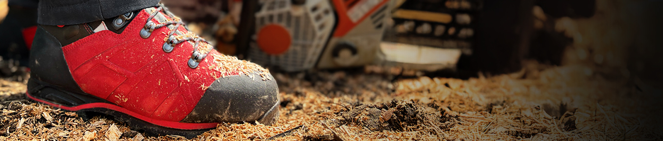 Weartest Special - C$150 off select boots featuring a close up on Protector Ultra Signal Red