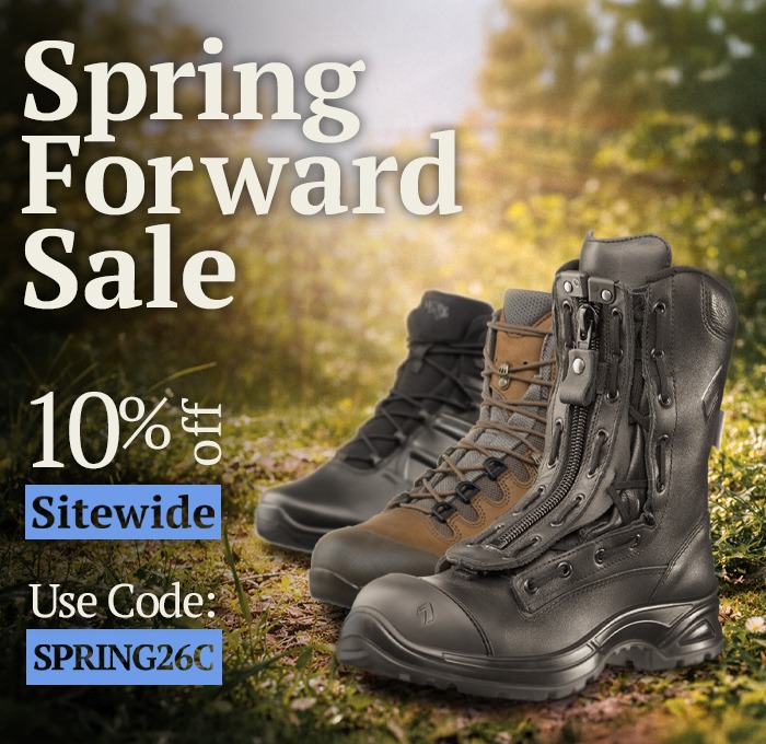 Sale with text featuring Spring Forward Sale - 10% off sitewide with code SPRING26C with an outdoor background
