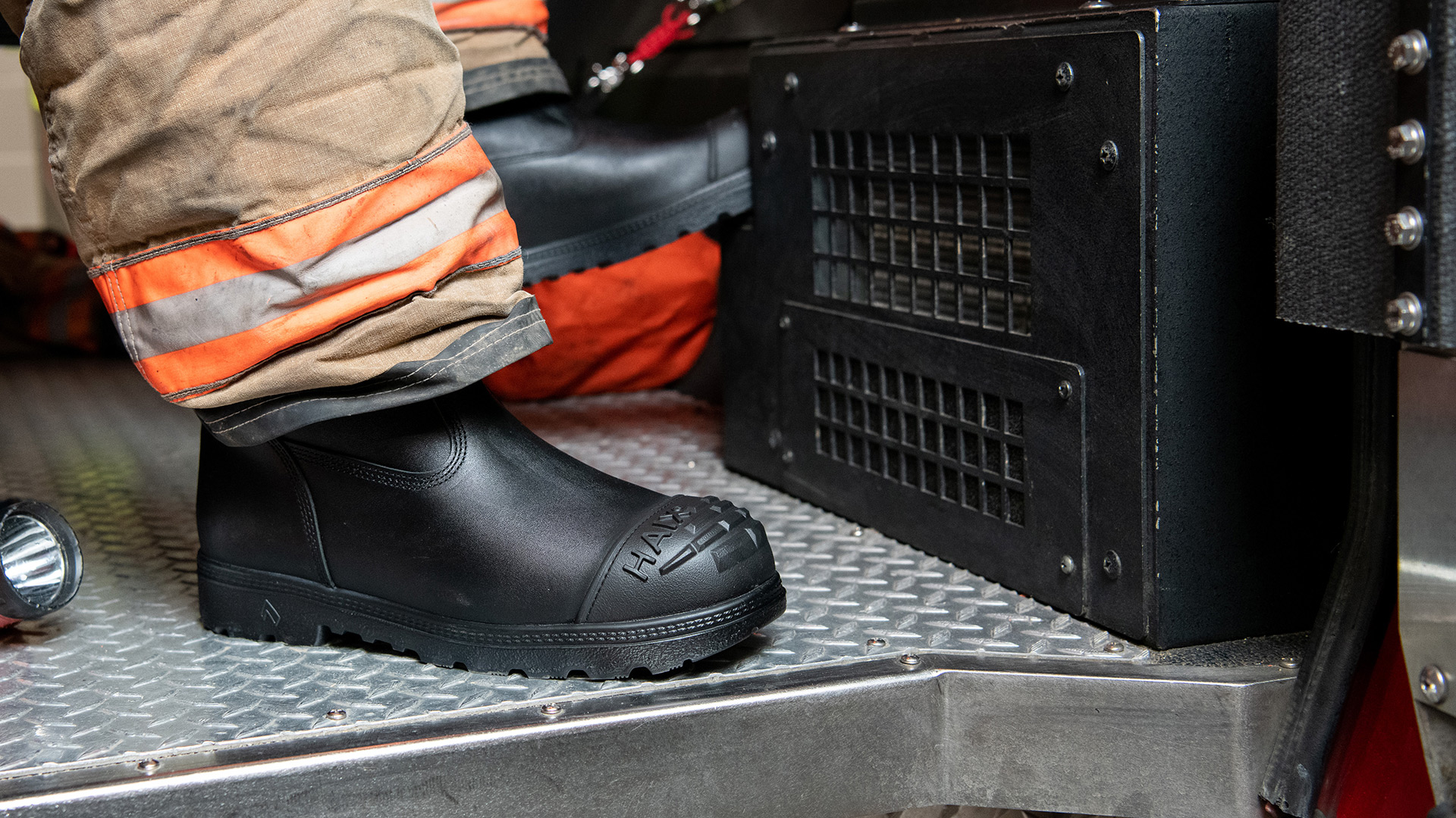 HAIX Fire Hunter USA Firefighter Leather Bunker Boots