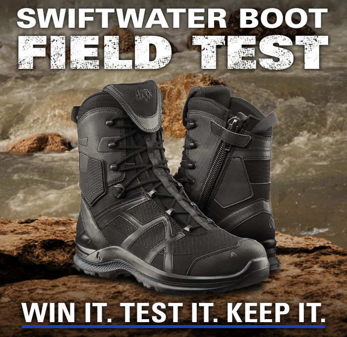 Discover the HAIX Swiftwater Boot, designed for durability and comfort in any terrain. Win it, test it, keep it!